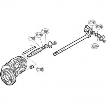 Запчасть для катушки SHIMANO OSCILLATION SET набор для бесконечного винта